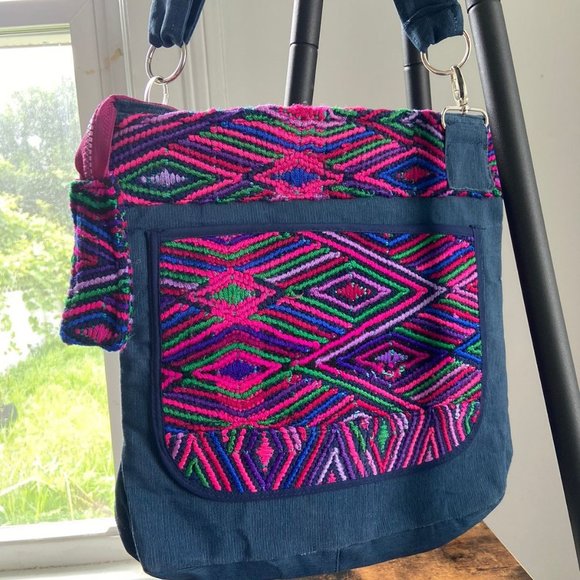 Crossbody bag mexican textiles - Picture 3 of 5